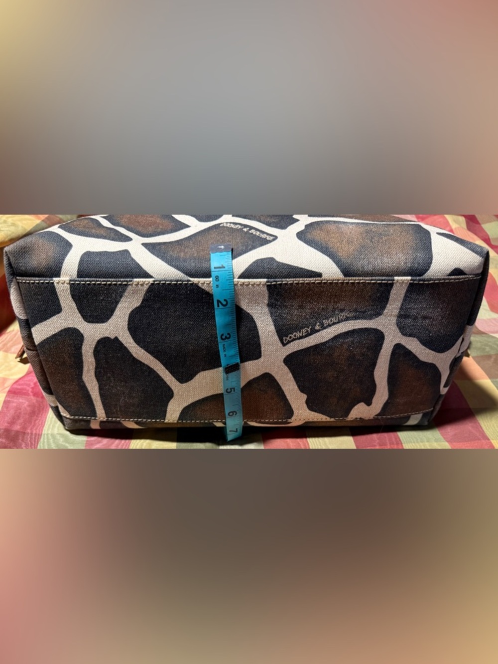 Dooney & Bourke Giraffe Canvas and Leather Tote - Picture 4 of 8